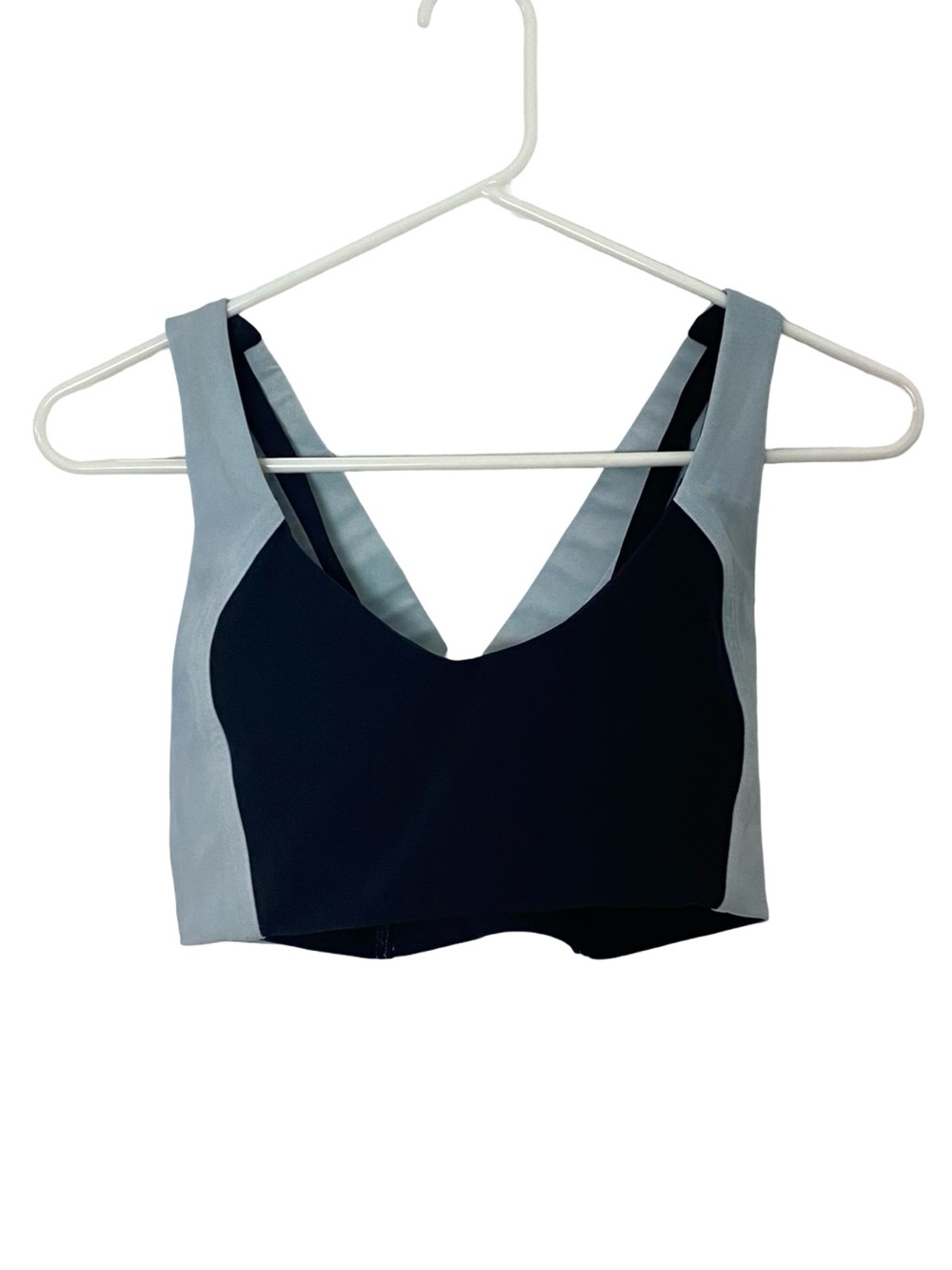 lululemon athletica Black and Light Gray Sports Bra